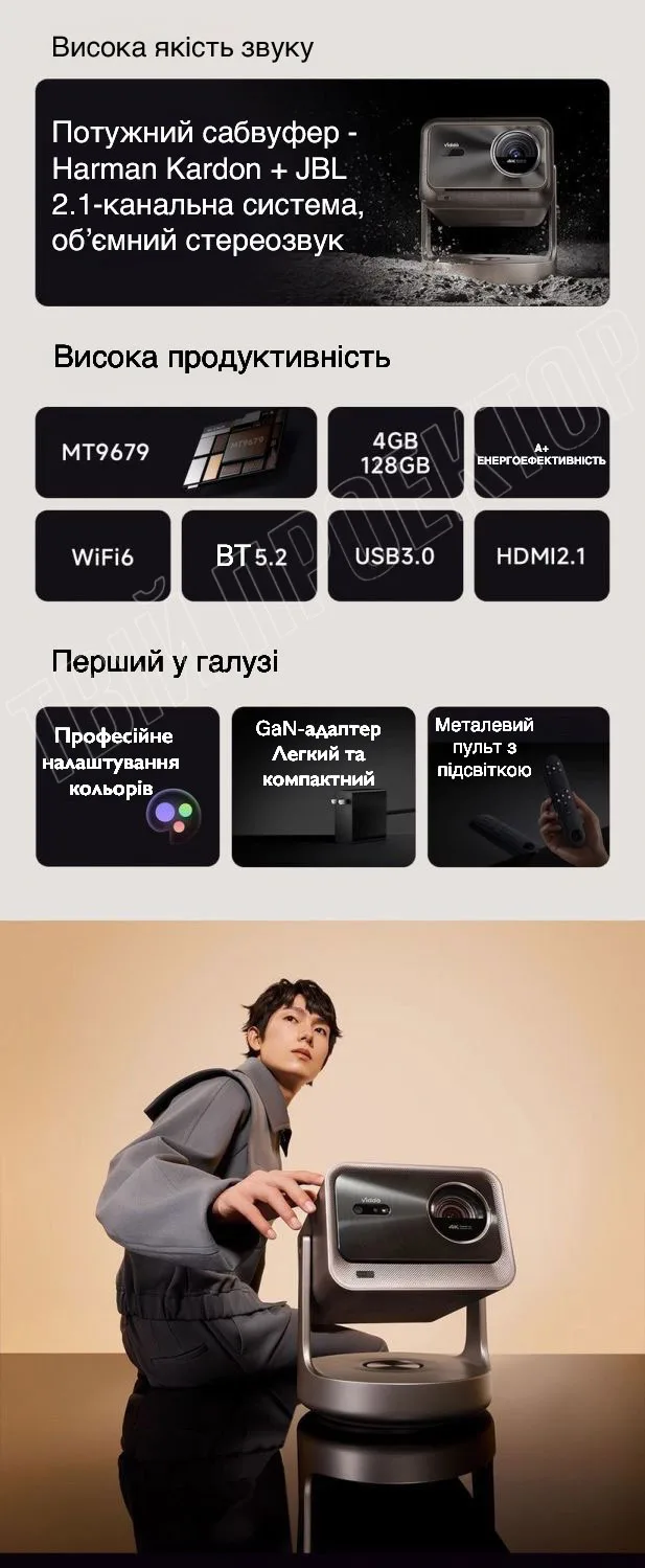 Проектор Vidda C2 ULTRA 2024 - Зображення 5
