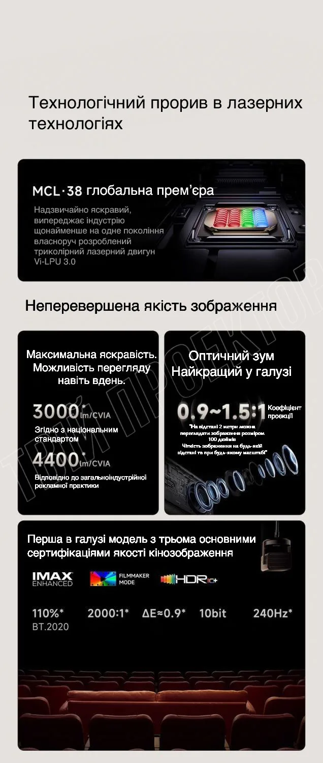 Проектор Vidda C2 ULTRA 2024 - Зображення 6